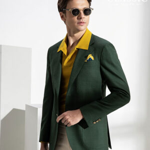 Bộ vest màu xanh lục